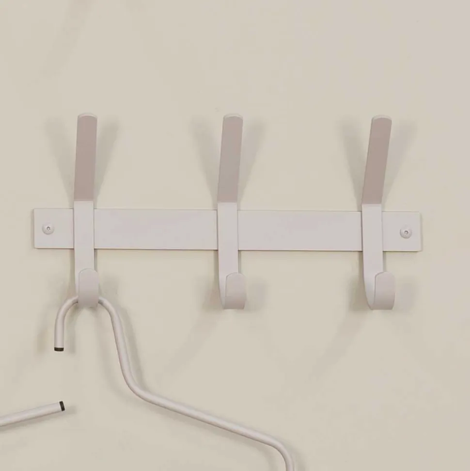 Wandgarderobe mit drei Doppelhaken - Contrage