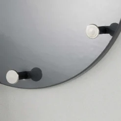 Wandgarderobe Romina in Grau Hochglanz