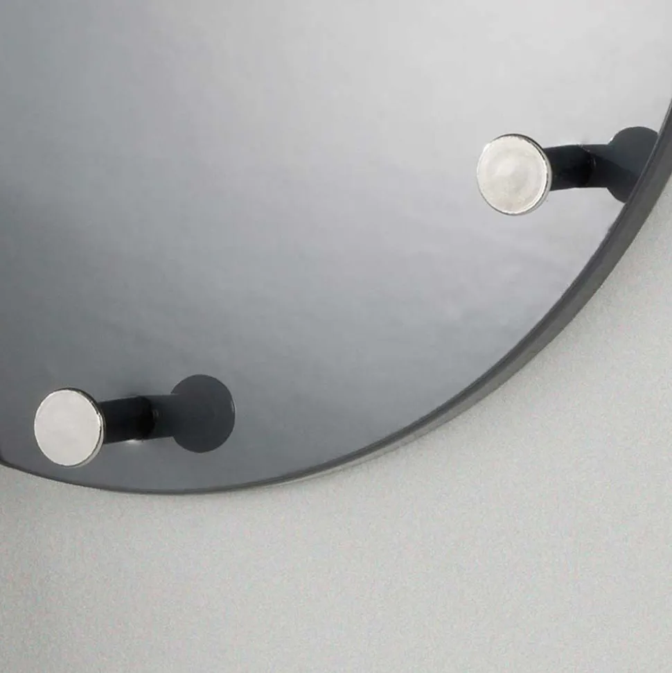 Wandgarderobe Romina in Grau Hochglanz