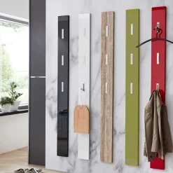 Wandgarderobe Vogona in Weiß Hochglanz