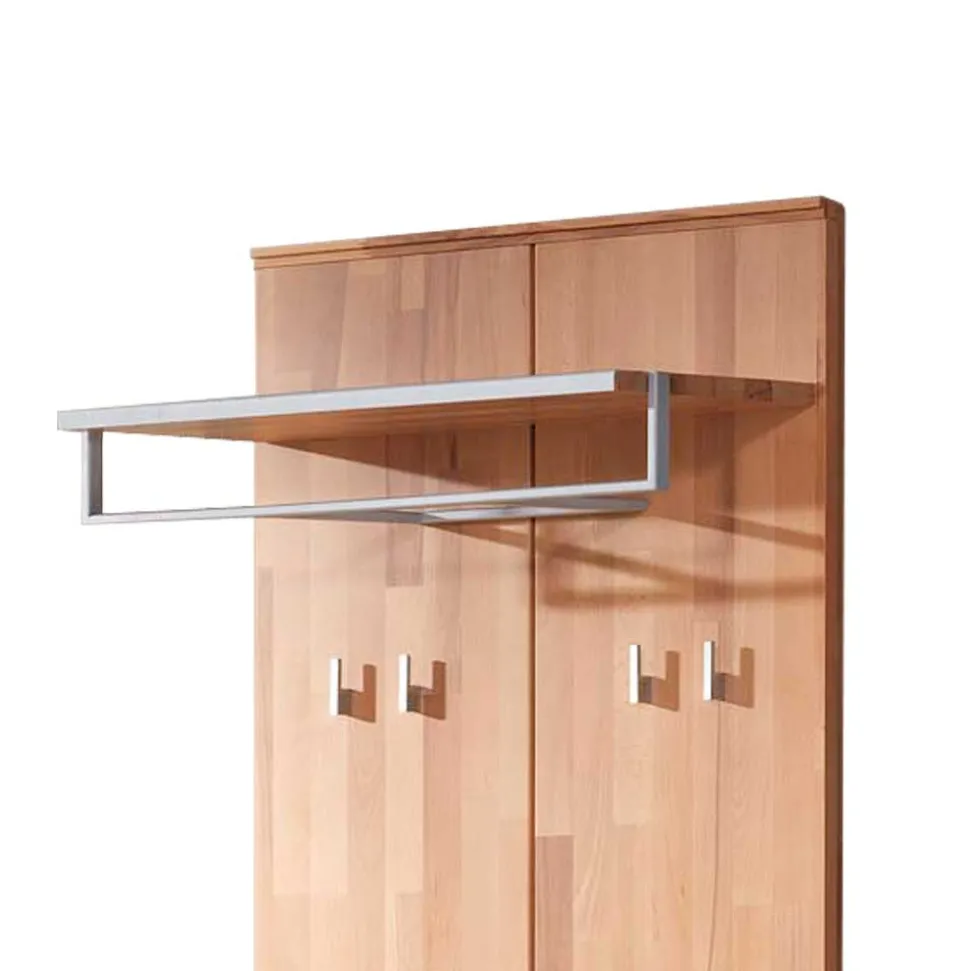 Wandgarderoben Paneel Coestra aus Kernbuche Massivholz