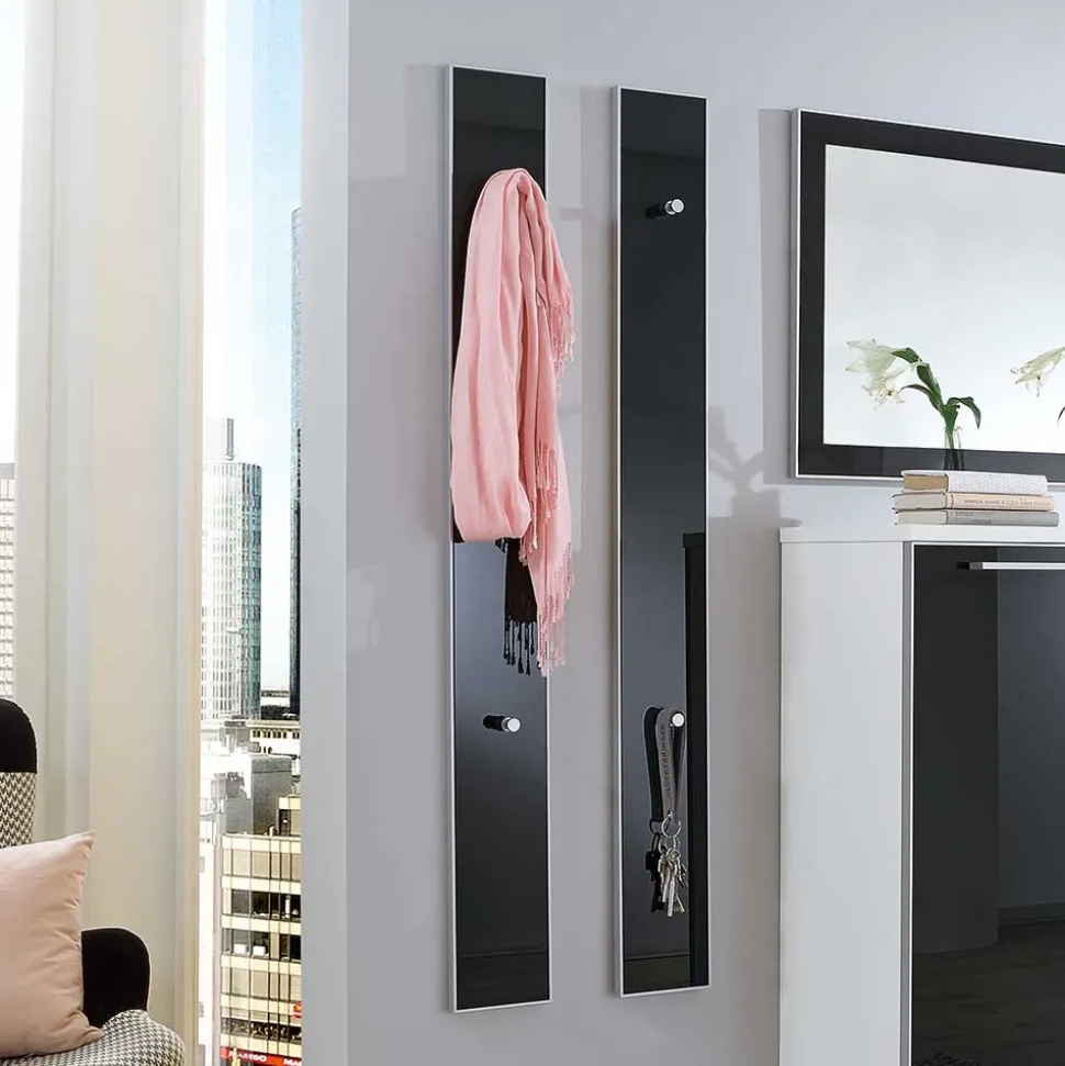 Wandgarderoben Paneel Liotra in Anthrazit