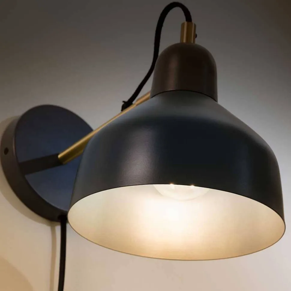 Wandlampe in Petrol & Grau - Eboniar