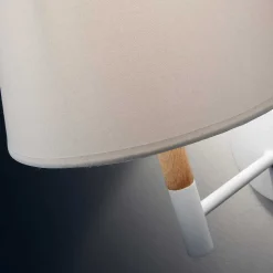 Wandleuchte in Weiß & Buche - Vitablos