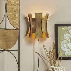 Wandleuchten in Altmessing - Capio (2er Set)