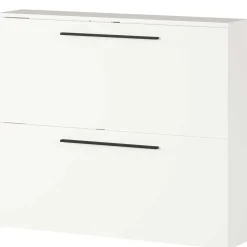 Wandmontage Schuhschrank in Weiß - Zyana