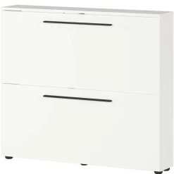 Wandmontage Schuhschrank in Weiß - Zyana