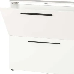 Wandmontage Schuhschrank in Weiß - Zyana