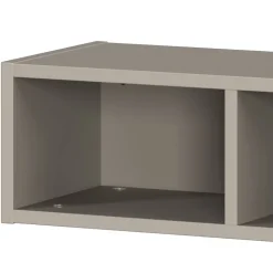 Wandregal in Grau mit drei Fächern - Suzanas