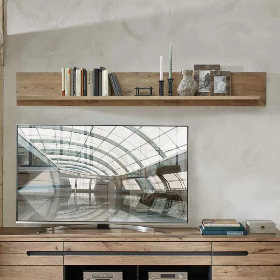 Wandregal in Wildeiche Nachbildung - Zelio I