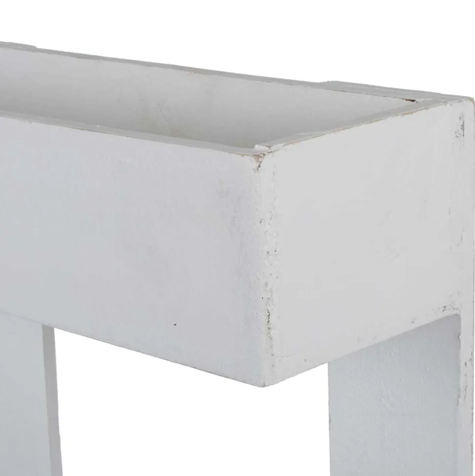 Wandregal Paletten Design in Weiß - Rivaso