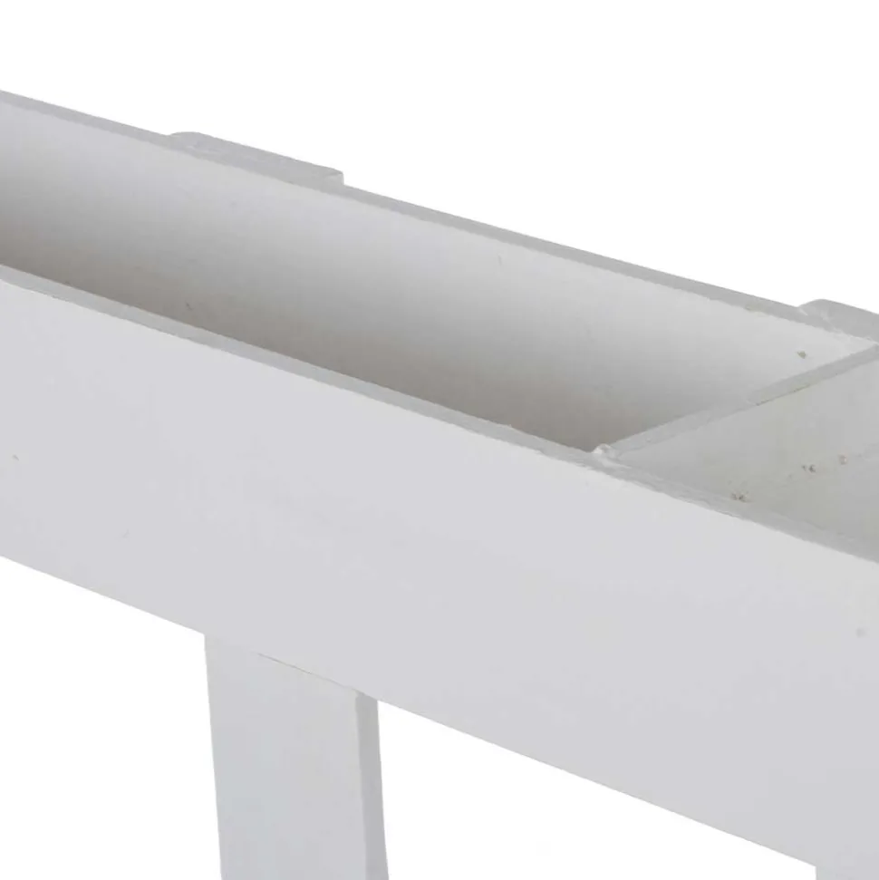 Wandregal Paletten Design in Weiß - Rivaso