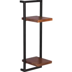 Wandregal Set aus Metall & Massivholz - Fiorda (siebenteilig)