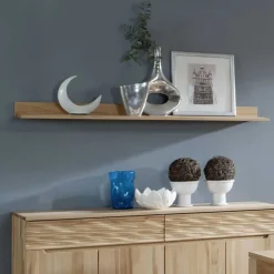 Wandregal Wahano aus Kernbuche Massivholz