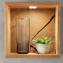 Wandregal 34x34x20 cm mit Rückwand - Acapella