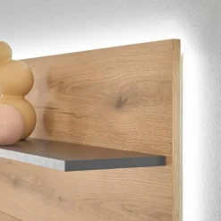 Wandregal-Paneel in Wildeiche Optik und Anthrazit - Colomania