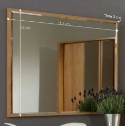 Wandspiegel Bordeaux aus Erle