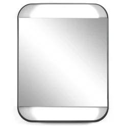 Wandspiegel in Schwarz aus Stahl - Wonbra