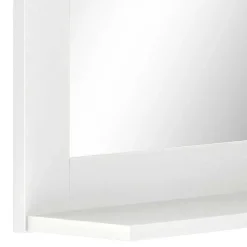 Wandspiegel in Weiß mit Ablage - Gorgona