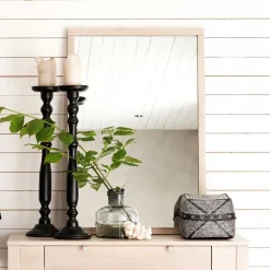 Wandspiegel in White Wash Holzoptik - Vaxos