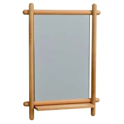 Wandspiegel mit Ablage aus Eiche - Nuymana