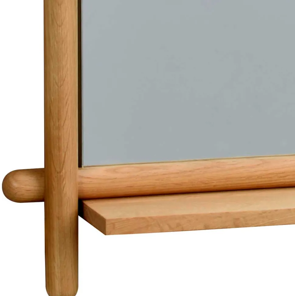 Wandspiegel mit Ablage aus Eiche - Nuymana