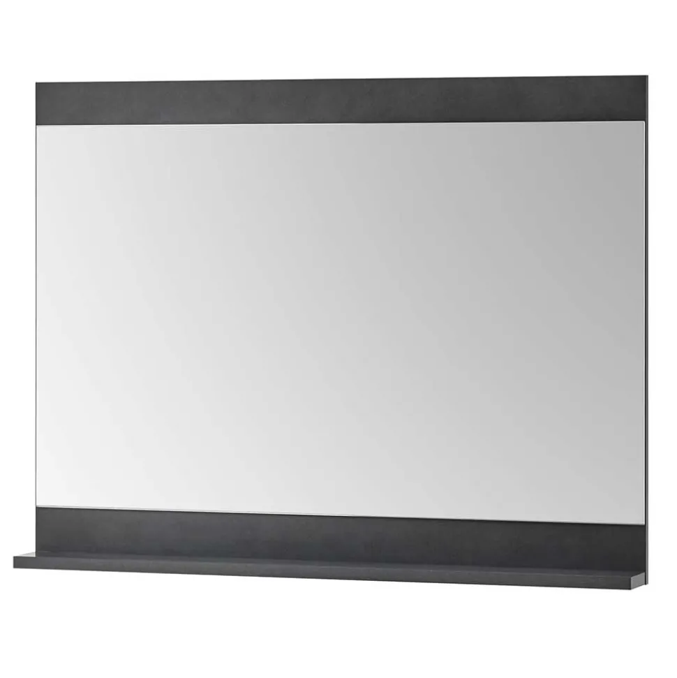 Wandspiegel mit Ablage in Dunkelgrau - Timuras