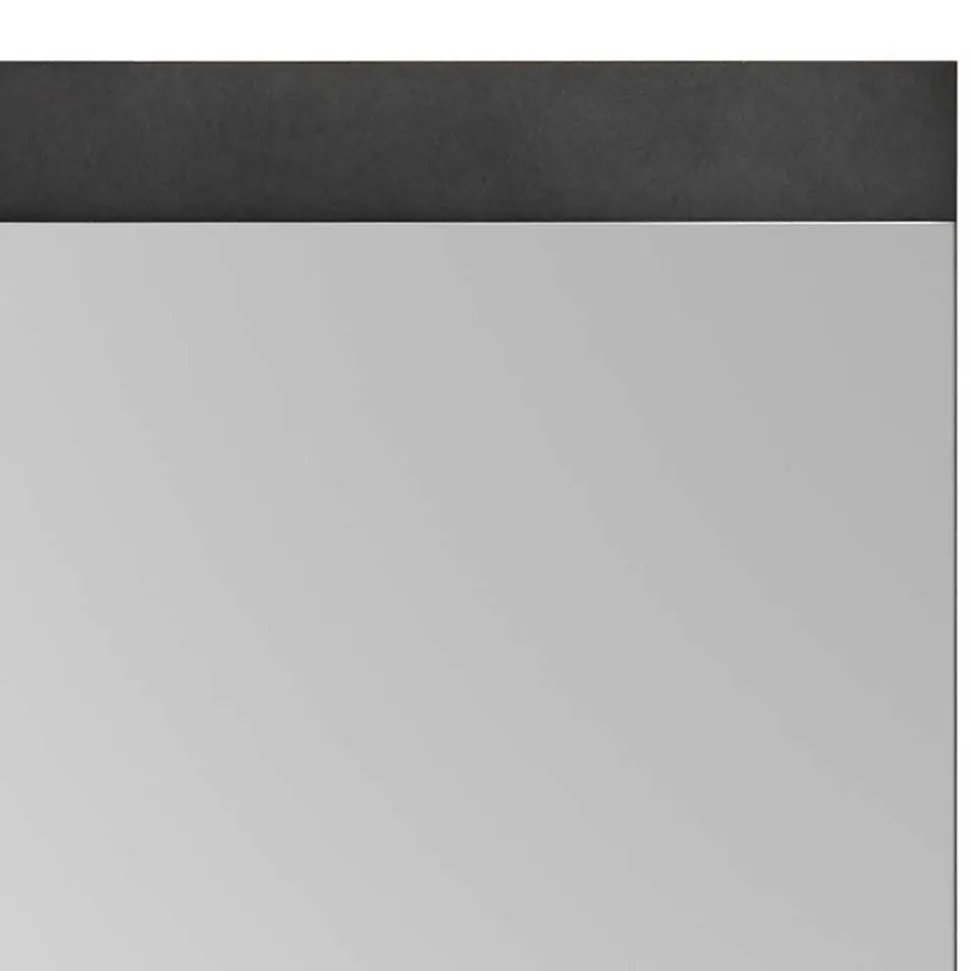 Wandspiegel mit Ablage in Dunkelgrau - Timuras