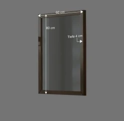 Wandspiegel Natrius aus Wildeiche Massivholz