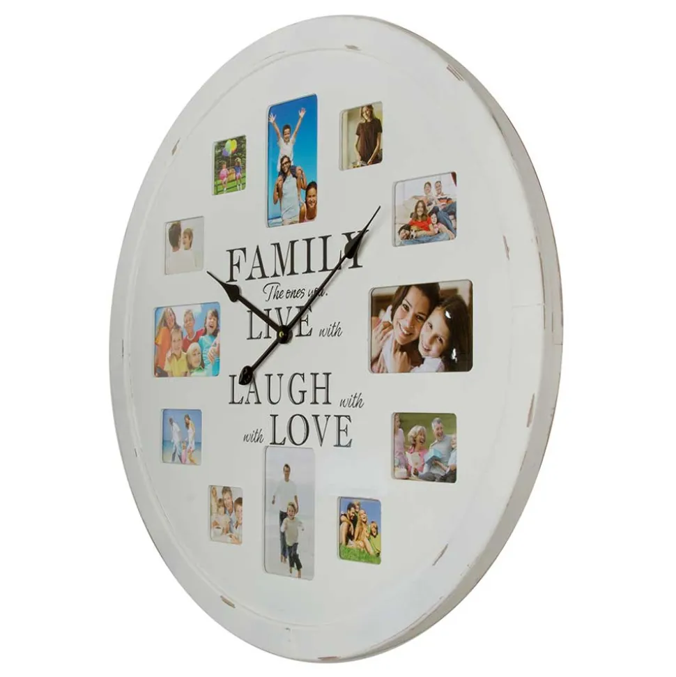 Wanduhr Family mit Platz für 12 Fotos - Bondo