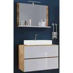 Wand-Waschtisch & Spiegel Set - Cabarete (zweiteilig)