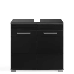 Waschbecken Unterschrank in Schwarz Hochglanz - Culina