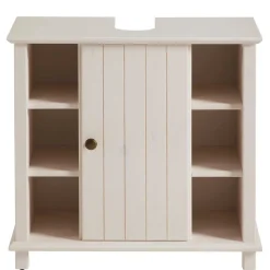 Waschbeckenschrank aus Holz in Weiß - Cilao