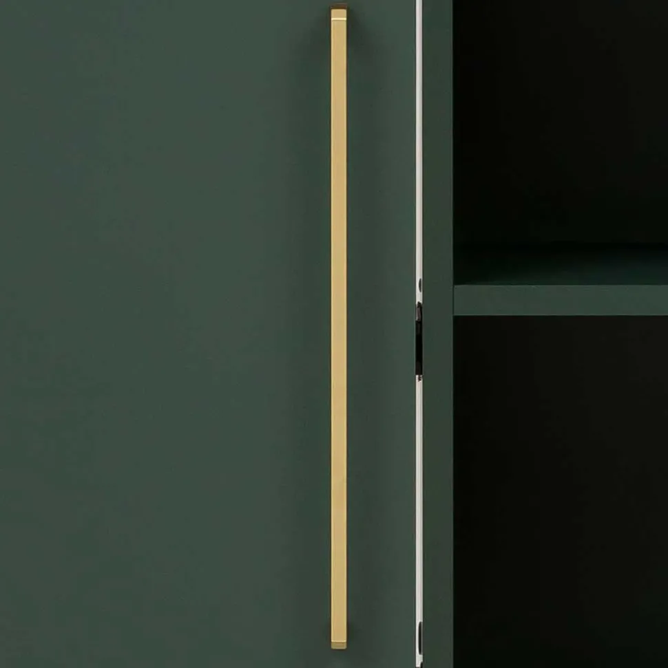 Waschbeckenschrank in Dunkelgrün & Gold - Aqua