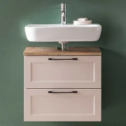 Waschbeckenschrank in Hellgrau - Trioto