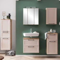 Waschbeckenschrank in Hellgrau - Trioto