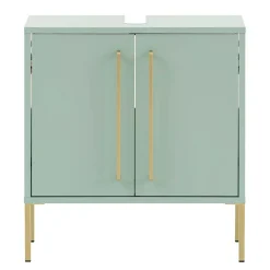 Waschbeckenschrank in Mintgrün & Gold - Aparcian