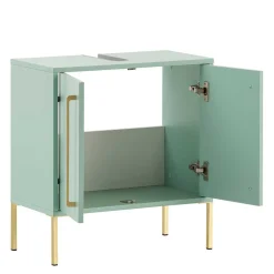 Waschbeckenschrank in Mintgrün & Gold - Aparcian