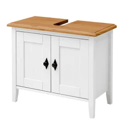 Waschbeckenschrank in Weiß & Kiefer Lauge - Sibiuta