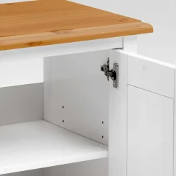 Waschbeckenschrank in Weiß & Kiefer Lauge - Sibiuta