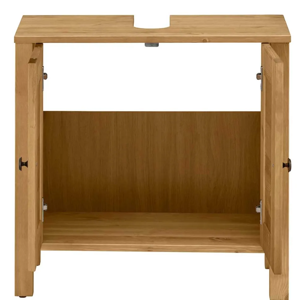 Waschbeckenunterschrank aus Kiefer Massivholz - Zavieca