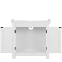 Waschbeckenunterschrank in Weiß mit Doppeltür - Hank