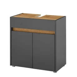Waschbeckenunterschrank in Anthrazit - Ahilav