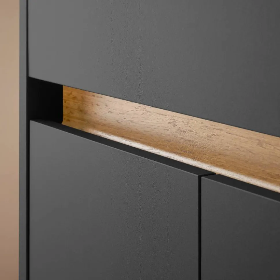 Waschbeckenunterschrank in Anthrazit - Ahilav