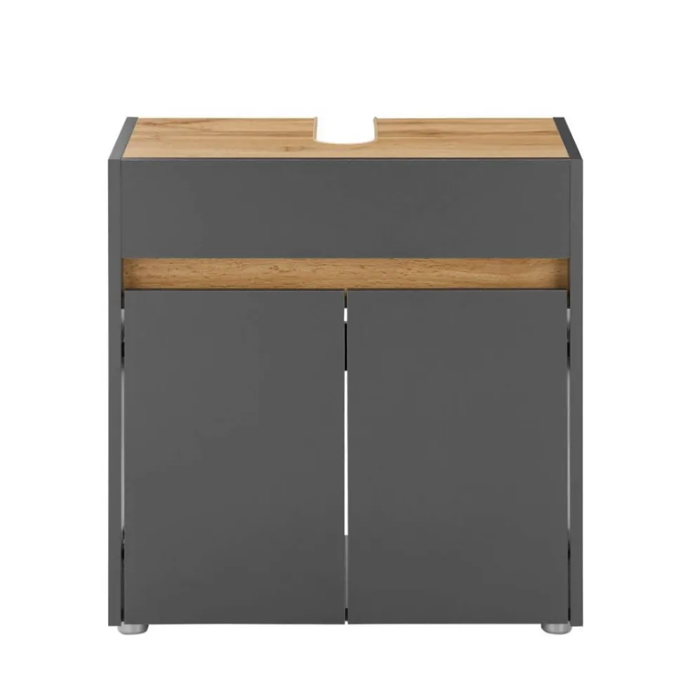 Waschbeckenunterschrank in Anthrazit - Ahilav