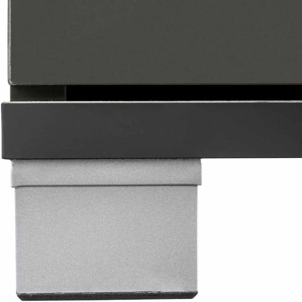 Waschbeckenunterschrank in Grau glänzend - Ulivia