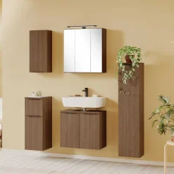 Waschbeckenunterschrank in Dekor Eiche Dunkel - Ucaida