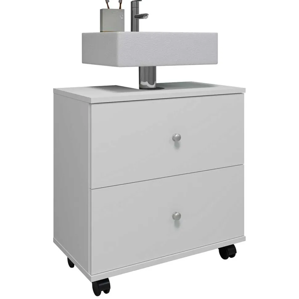 Waschbeckenunterschrank mit zwei Schubladen - Huanga