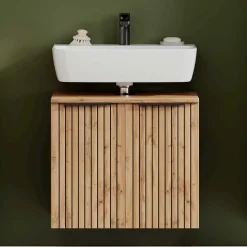 Waschbeckenunterschrank mit zwei Türen - Crystoga