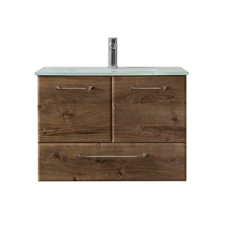 Waschkommode mit Glas-Waschbecken - Miss X